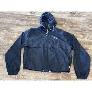 Walt Disney Jacket Youth XL Black Mickey Mouse Windbreaker Rain jacket Full Zip